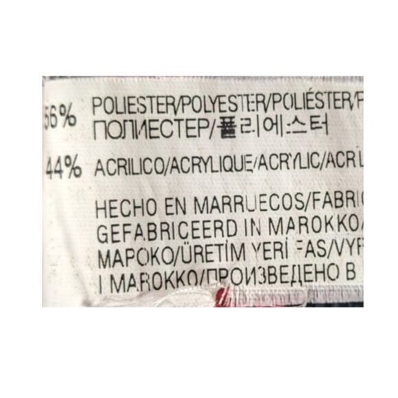 Zara Woman XS Mini Skirt Red Black Jacquard Knit Tribal Geometric Morocco - Picture 4 of 5